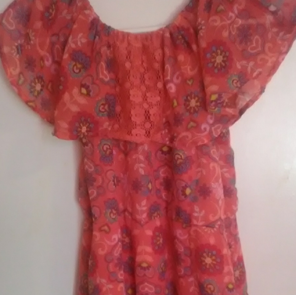 Wonder Nation Girl's Colorful  XL 14-16 Dress